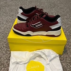 Bally red 14 calf skin.. the color is more maroon than red